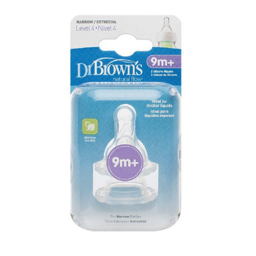 Dr Brown's Narrow Teat 2 Pack
