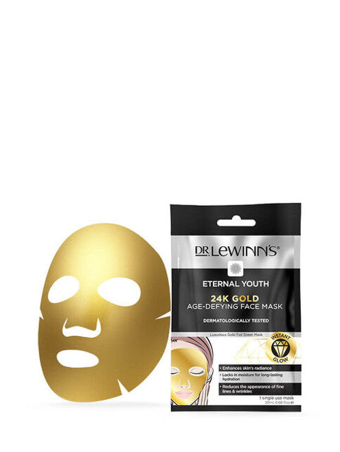 Dr Lewinn's Eternal Youth 24k Gold Age-Defying Face Mask 1 Pack