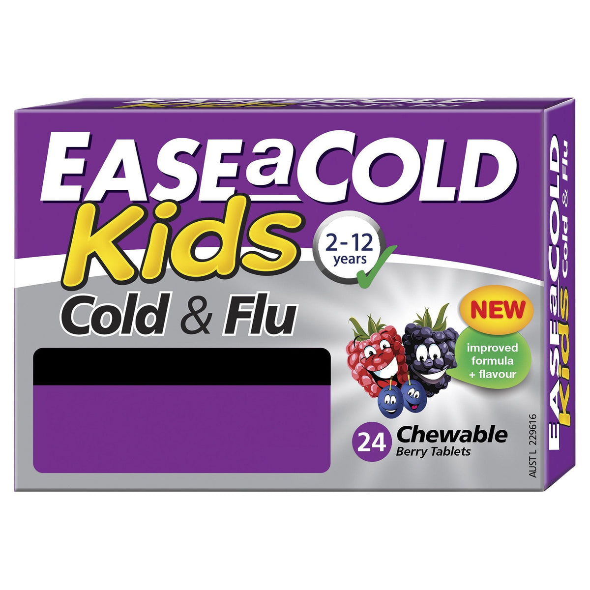 Easeacold Kids Cold & Flu Chewable Berry Tablets 24S