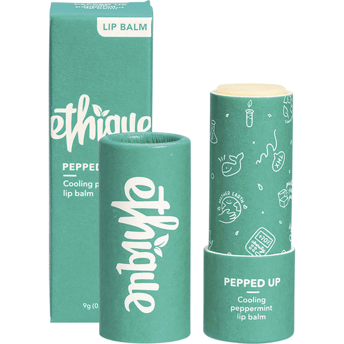 ETHIQUE Lip Balm Pepped Up - Peppermint 9g