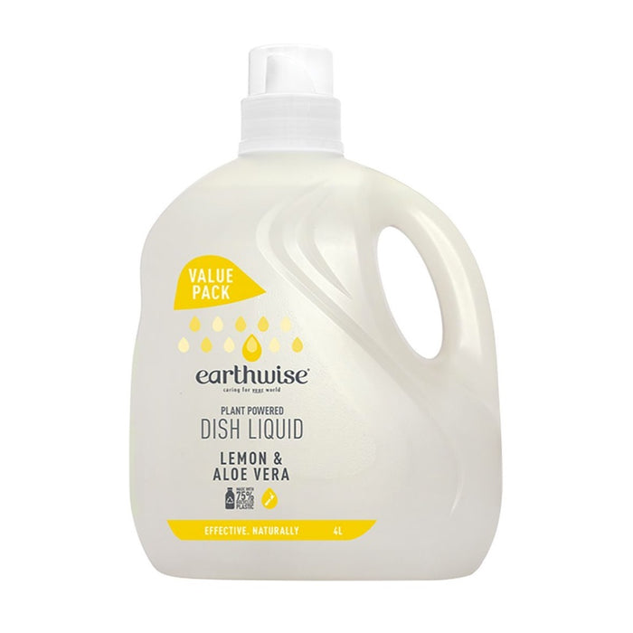 EARTHWISE Dish Liquid Lemon & Aloe Vera 4L