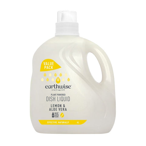 EARTHWISE Dish Liquid Lemon & Aloe Vera 4L