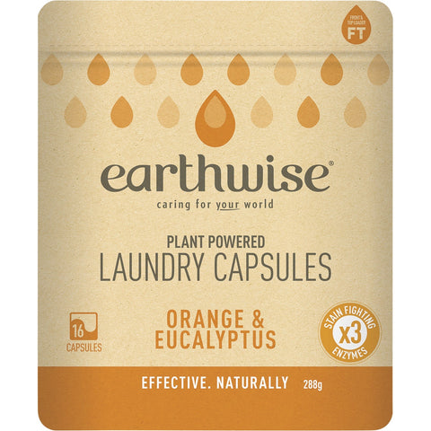 EARTHWISE Laundry Capsules Orange & Eucalyptus 16