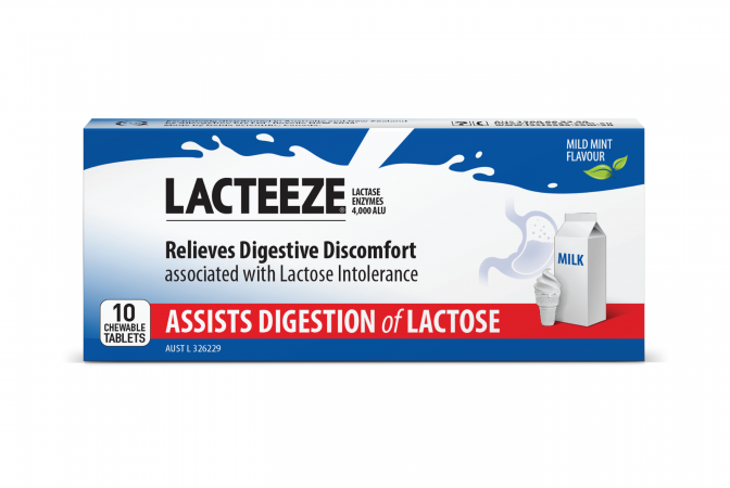 Lacteeze Extra Strength 4000 10 Tablets