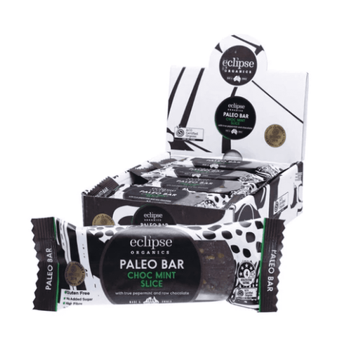 ECLIPSE ORGANICS Raw Paleo Bar Choc Mint Slice 45g 12PK