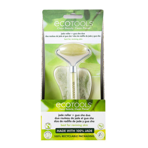 EcoTools 7529 Jade Roller & Gua Sha Duo