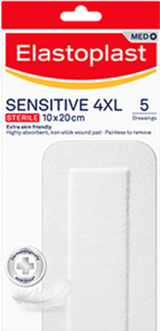 Elastoplast Sensitive 4XL 10X20cm 5 Pack