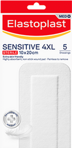 Elastoplast Sensitive 4XL 10X20cm 5 Pack