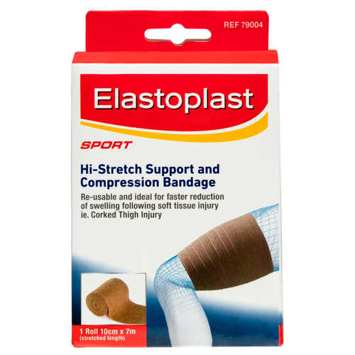 Elastoplast Sport Hi-Stretch Support & Compression Bandage 10cm x 7m