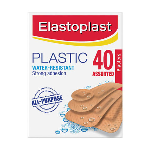 Elastoplast 45907 Plastic Strip Assorted 40 Pack