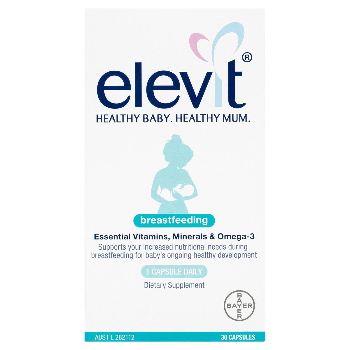 Elevitt Elevit Breastfeeding Multivitamin Capsules 30 Pack (30 Days ...