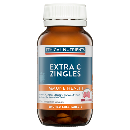 Ethical Nutrients Extra C Zingles Berry 50 Chewable Tablets