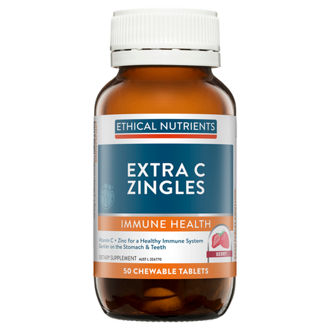 Ethical Nutrients Extra C Zingles Berry 50 Chewable Tablets