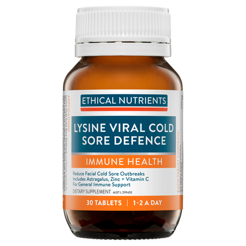 Ethical Nutrients Lysine Viral Cold Sore Defence 30 Tablets