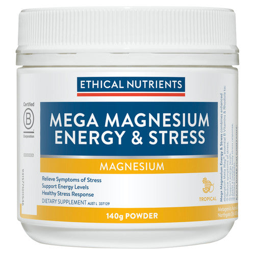 Ethical Nutrients Mega Magnesium Energy & Stress 140g