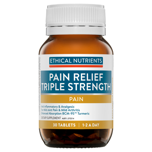 Ethical Nutrients Pain Relief Triple Strength with Turmeric 30 Tablets
