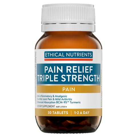 Ethical Nutrients Pain Relief Triple Strength with Turmeric 30 Tablets