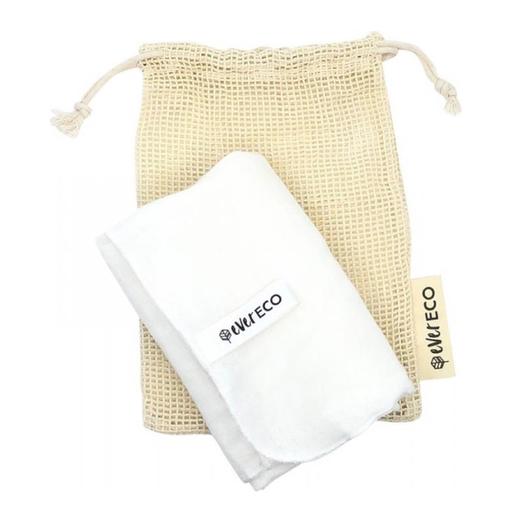 EVER ECO Muslin Facial Cloths With Cotton Wash Bag 2