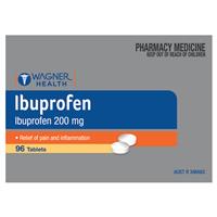 Wagner Health Ibuprofen 200mg 96 Tablets Blister Pack