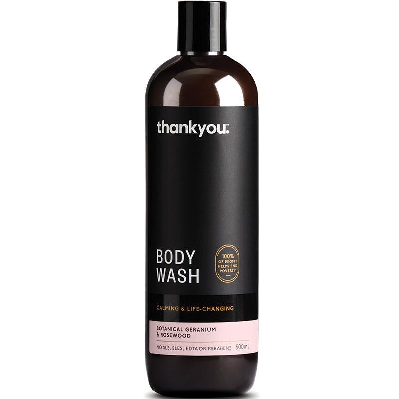 Thankyou Botanical Geranium & Rosewood Body Wash 500ml