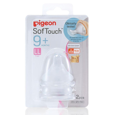 Pigeon SoftTouch Peri Plus Teat LL 2 Pack