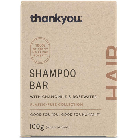 Thankyou Shampoo Bar with Chamomile & Rosewater 100g