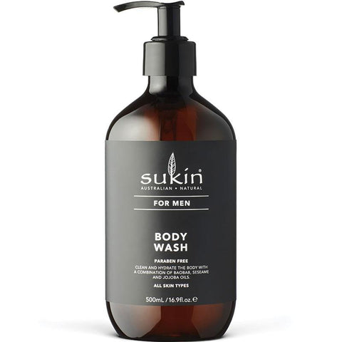 Sukin For Men Body Wash 500ml