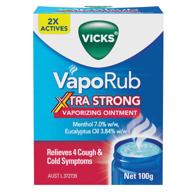 Vicks VapoRub Xtra Strong Vaporizing Ointment 100g