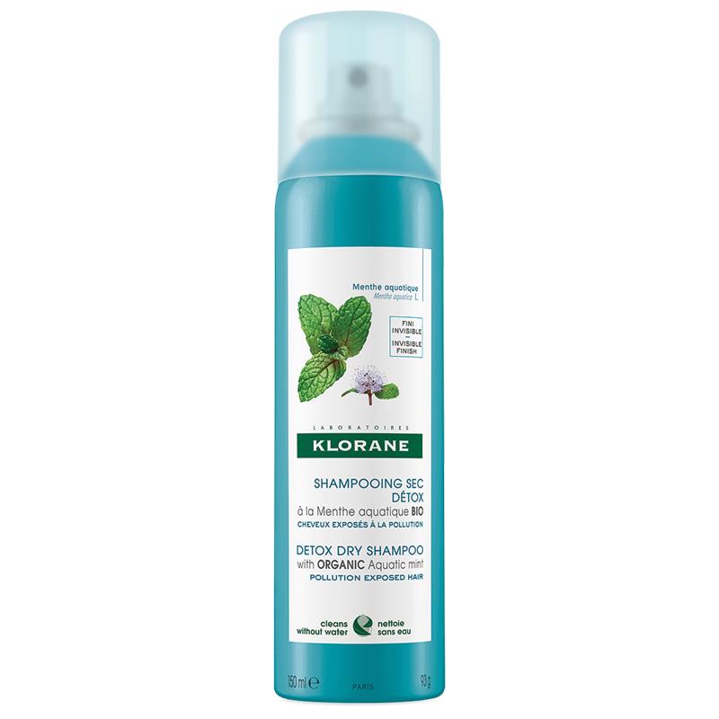 Klorane Detox Dry Shampoo with Aquatic Mint 150ml