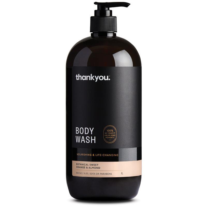 Thankyou Botanical Sweet Orange & Almond Body Wash 1L
