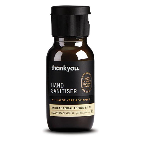 Thankyou Antibacterial Lemon & Lime Hand Sanitiser 50ml