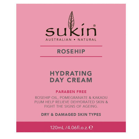 Sukin Rosehip Hydrating Day Cream 120ml