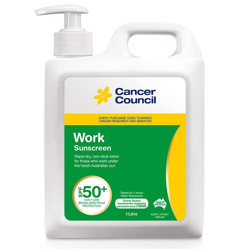 Cancer Council SPF 50+ Work 1 Litre