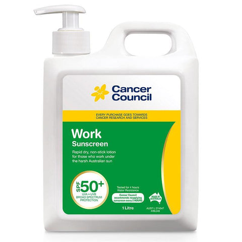 Cancer Council SPF 50+ Work 1 Litre