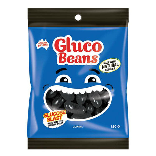 Gluco Beans Licorice 150g