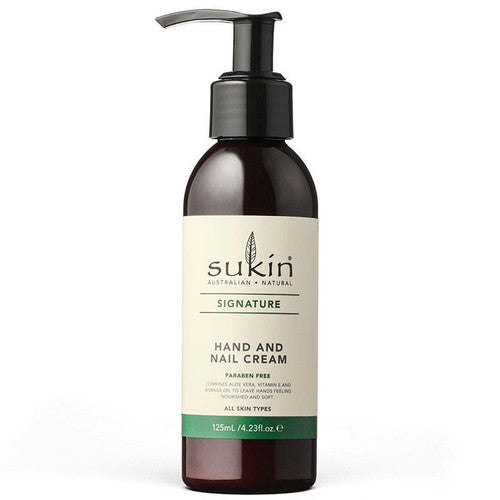 Sukin Signature Hand and Nail Cream Pump 125ml