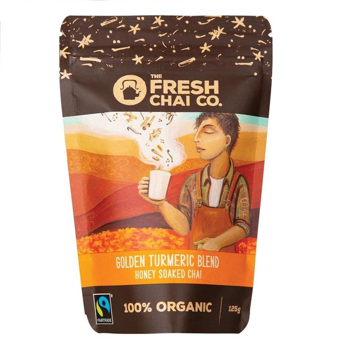 THE FRESH CHAI CO Golden Turmeric Blend Honey Soaked Chai 125g