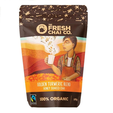 THE FRESH CHAI CO Golden Turmeric Blend Honey Soaked Chai 125g