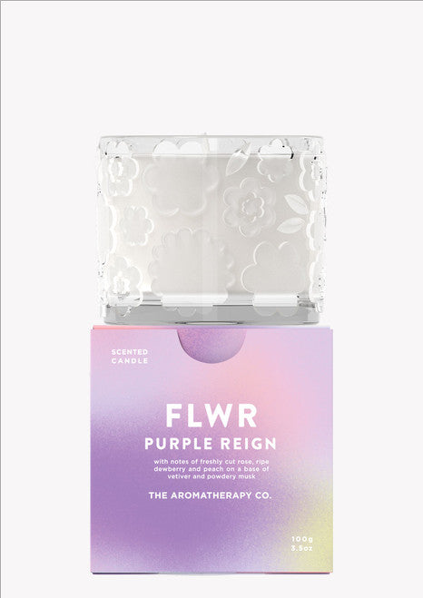 The Aromatherapy Co. FLWR Candle 100g Purple Reign