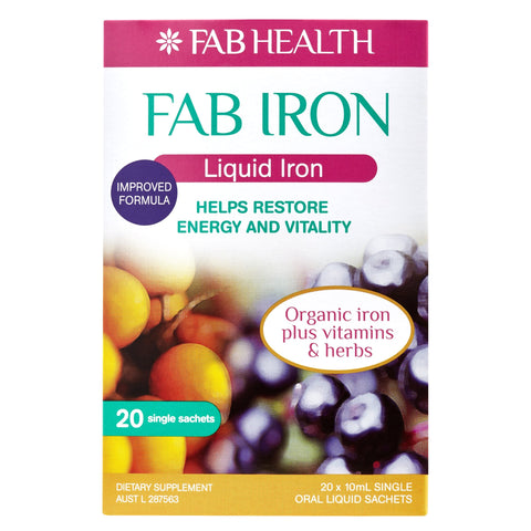 Fab Iron Liquid Iron 20 x 10mL Pack