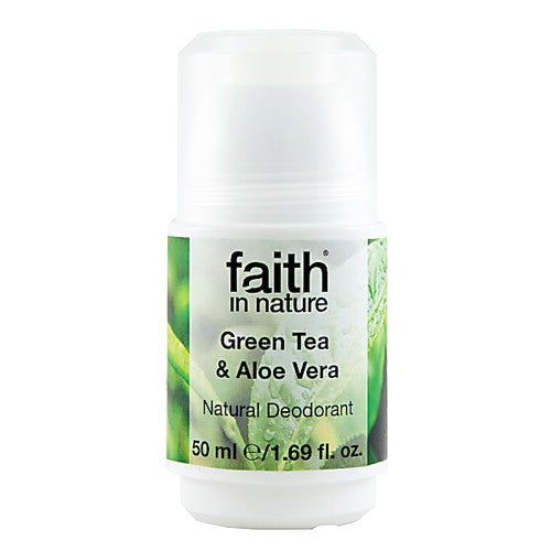 Faith In Nature Roll-on Deodorant Green Tea & Aloe Vera 50g