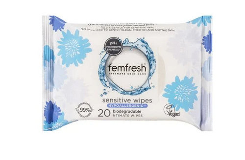 Femfresh Sensitive Wipes 20 Pack