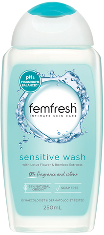 Femfresh Sensitive Wash with Lotus Flower & Bamboo Extracts  250mL