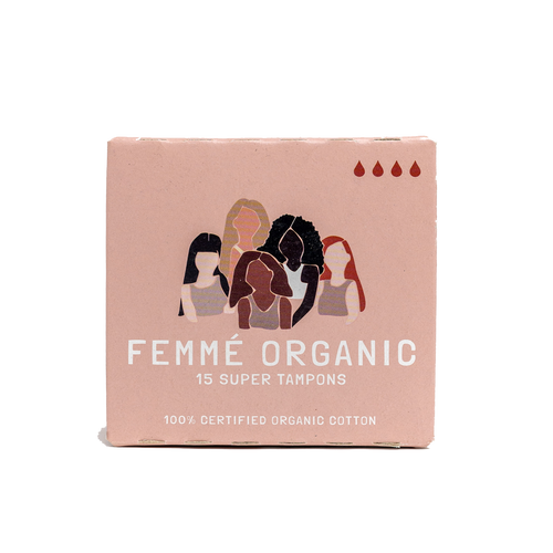 Femme Organic Cotton Tampons 18 Pack