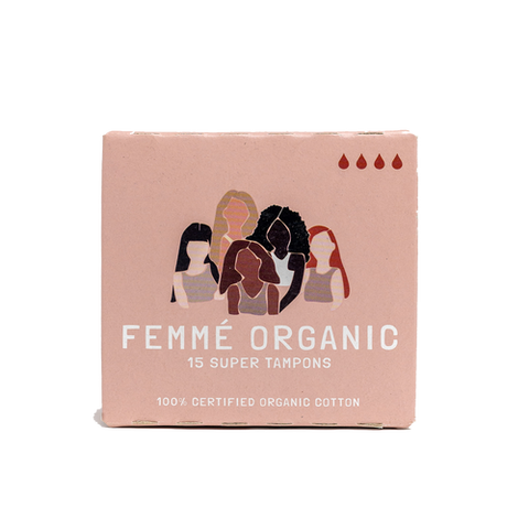 Femme Organic Cotton Tampons 18 Pack