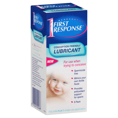 First Response Conception Friendly Lubricant 9 Pack