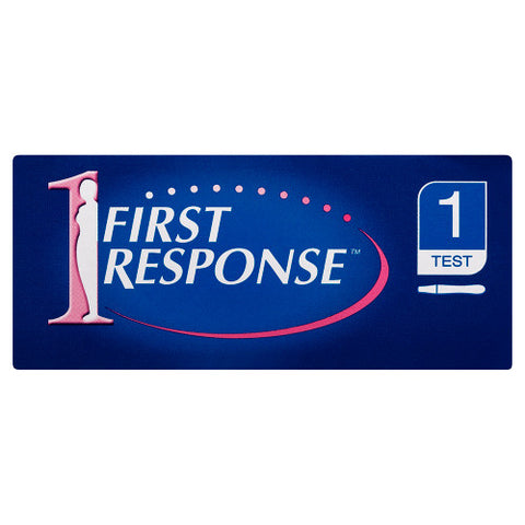 First Response Instream Pregnancy Test 1 Pack top of packet