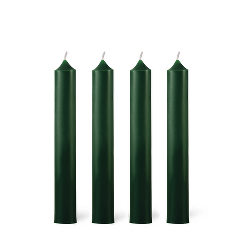 Domaine Lumiere Dinner Candle 7 Hrs Forest Green