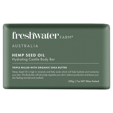 Freshwater Farm Hemp Seed Oil Hydrating Body Bar 200g