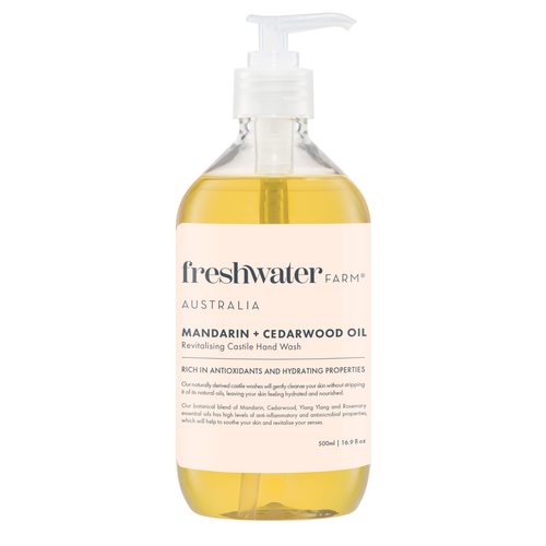 Freshwater Farm Mandarin + Cedarwood Castile Hand Wash 500ml